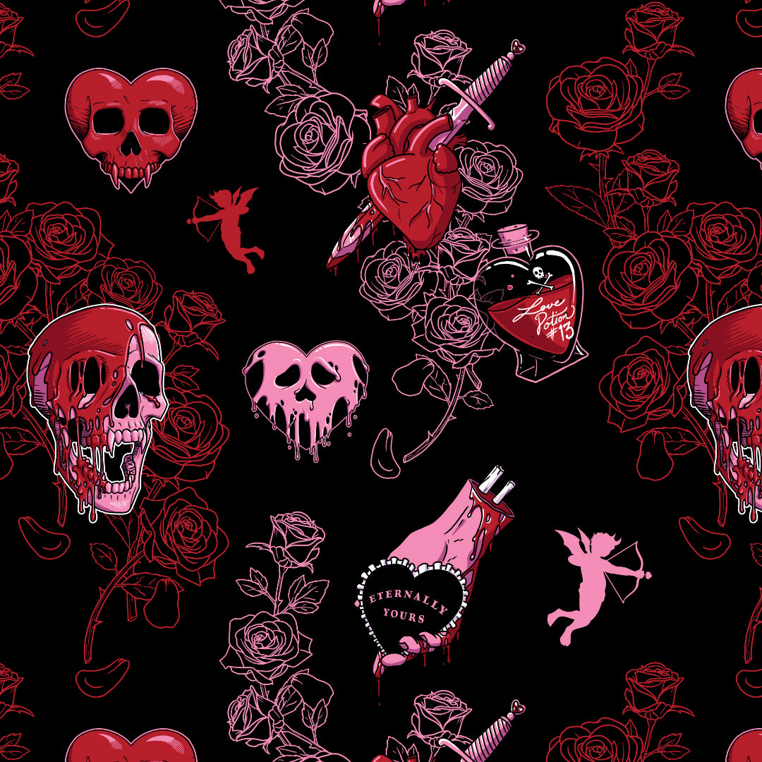 Bloody Valentine All-Over Crop Tee
