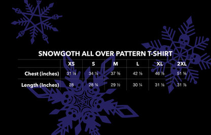Snowgoth All-over print t-shirt sizing