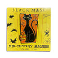 Mid-century Macabre Black Cat Enamel Pin