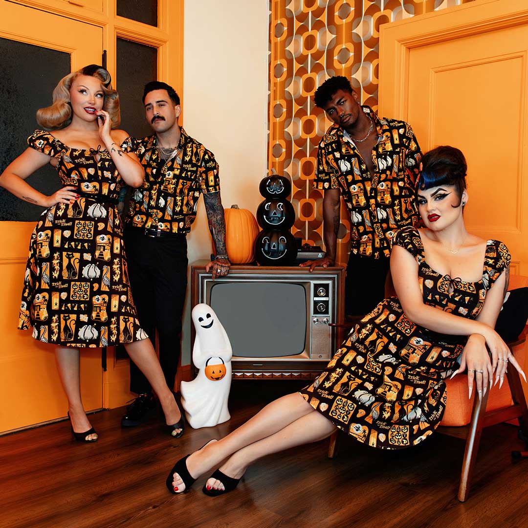 Mid-century Macabre Button-down Shirt