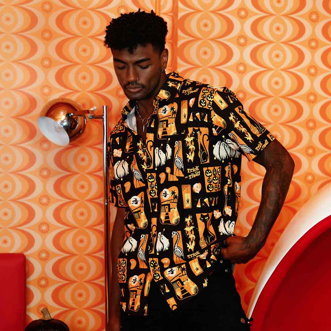 Mid-century Macabre Button-down Shirt