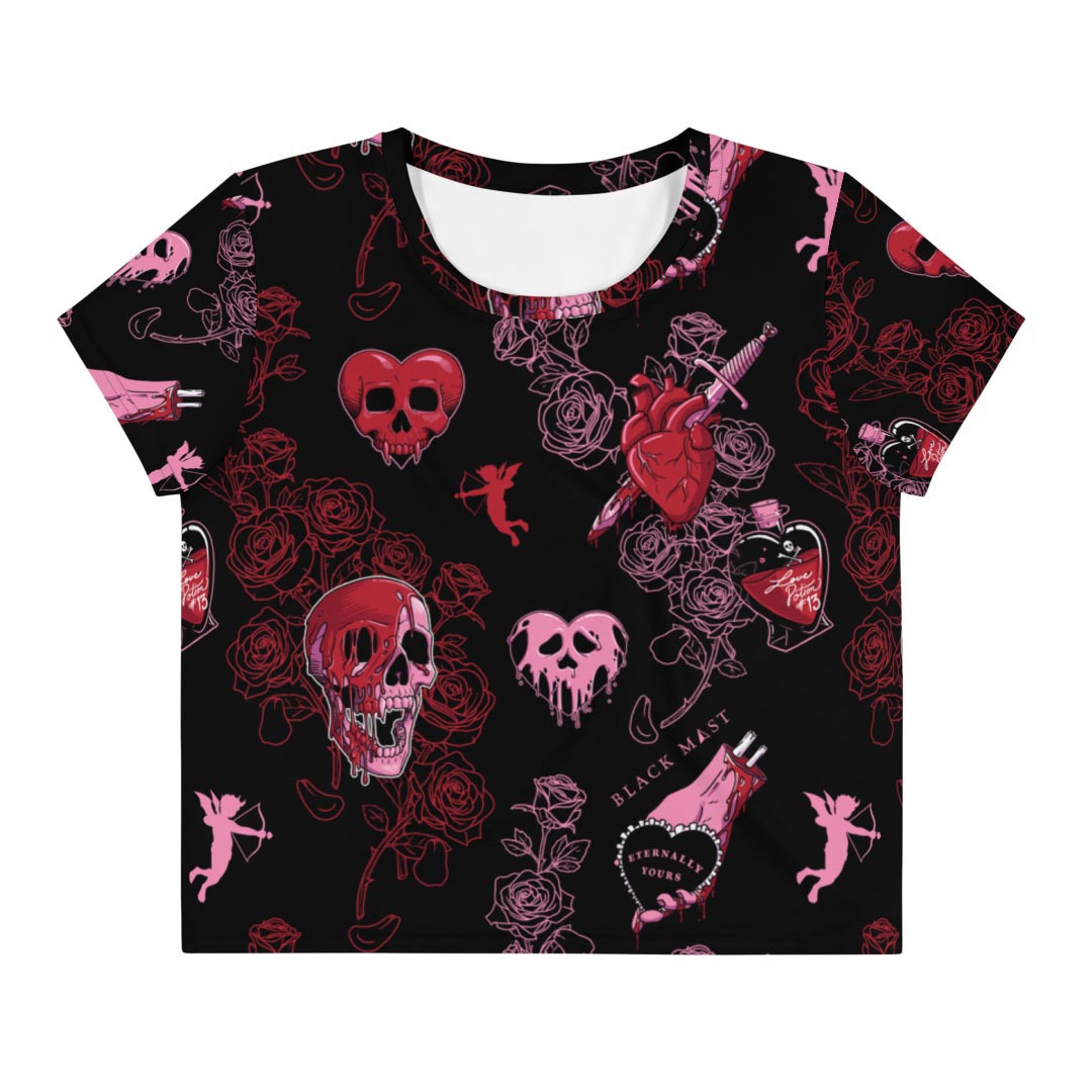 Bloody Valentine All-Over Crop Tee