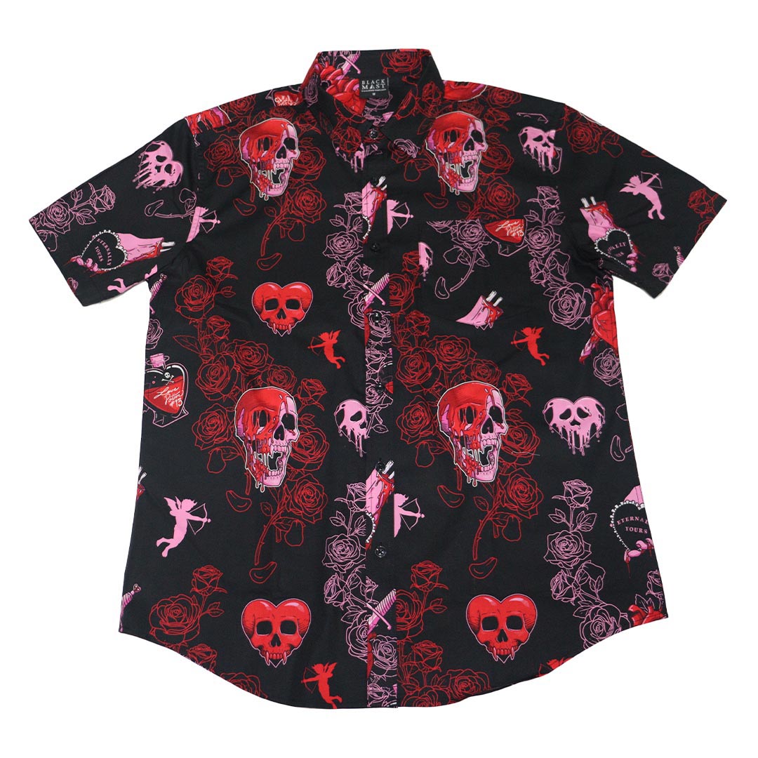 Bloody Valentine Casual Button-Down T-Shirt (Unisex)