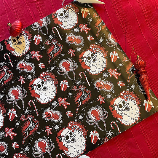 Skelly Claus Wrapping Paper
