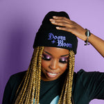 Doom + Bloom Cuffed Black Beanie
