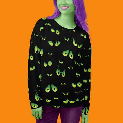 Spooky Eyes Unisex All Over Sweatshirt