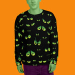 Spooky Eyes Unisex All Over Sweatshirt