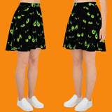 Spooky Eyes Skater Skirt