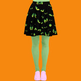 Spooky Eyes Skater Skirt