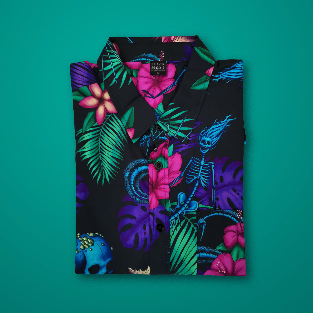 Tropigoth Casual Button-down T-shirt (Unisex)