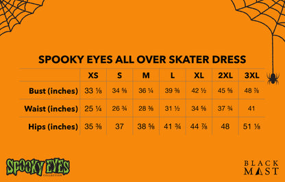 Spooky Eyes Skater Dress